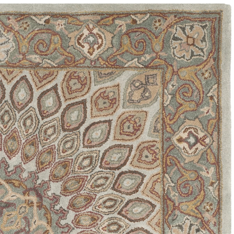 Safavieh Heritage Square Rug in Blue / Grey