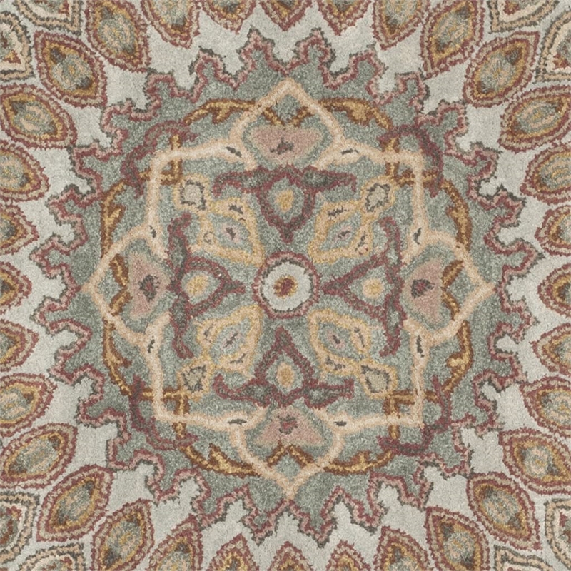 Safavieh Heritage Square Rug in Blue / Grey