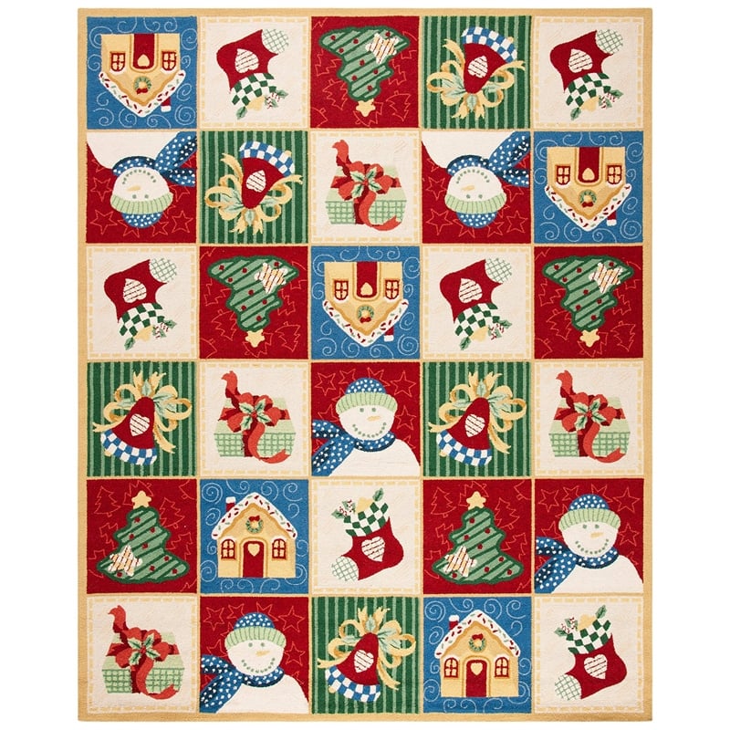 Safavieh Chelsea Rectangle Rug in White / Multi