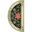 Safavieh Chelsea Half Moon Rug in Green / Beige