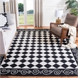 Safavieh Chelsea Runner Rug in Black / Ivory