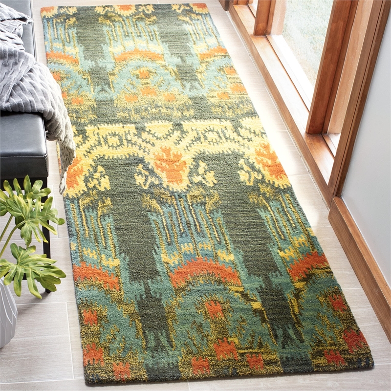 Safavieh Ikat Square Rug in Beige / Yellow