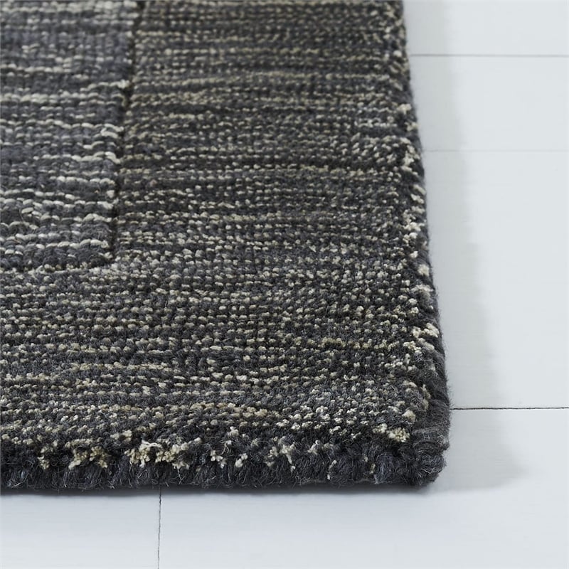 Safavieh Impressions Runner Rug in Charcoal / Blue
