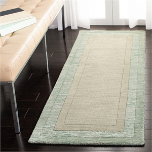 Safavieh Impressions Runner Rug in Green / Beige