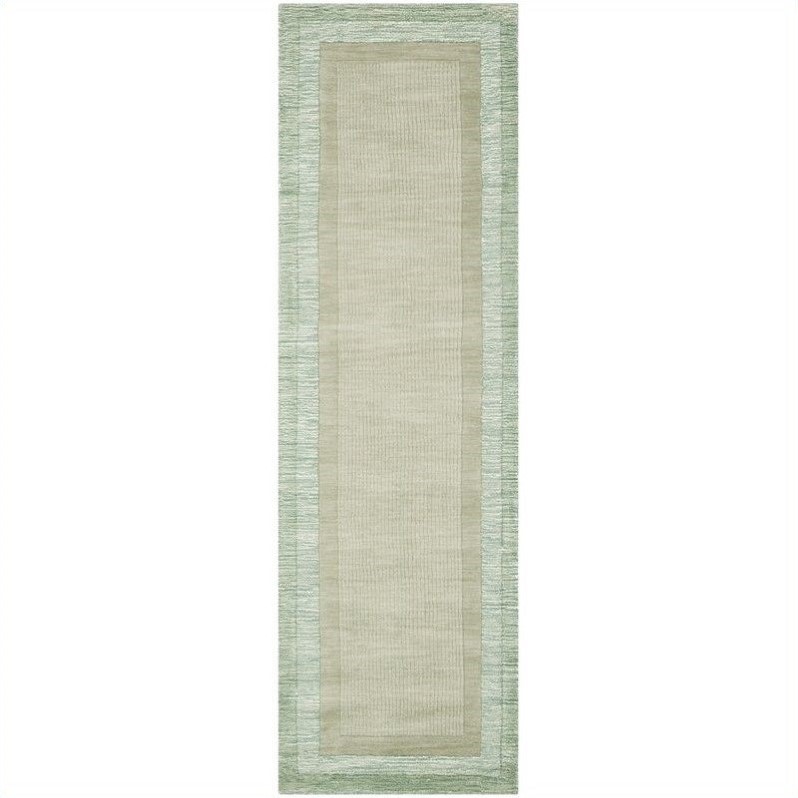 Safavieh Impressions Runner Rug in Green / Beige