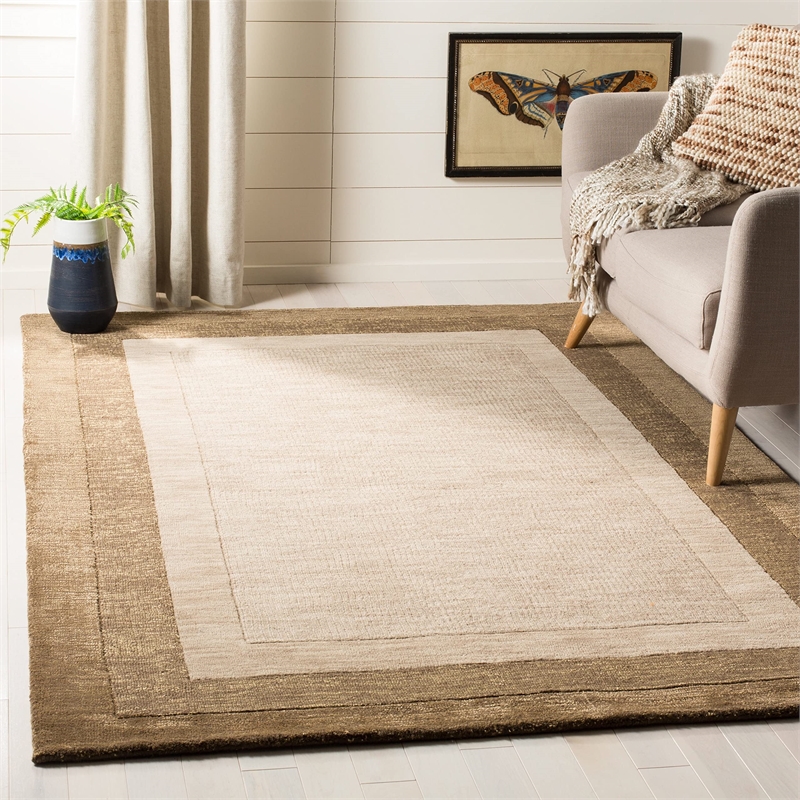 Safavieh Impressions Rectangle Rug in Green / Beige