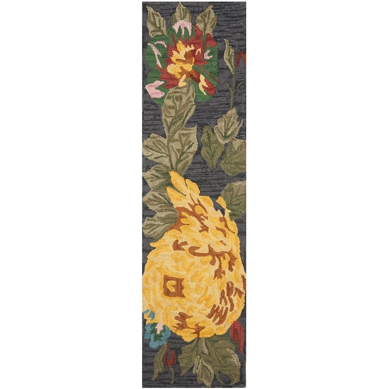 Safavieh Jardin Runner Rug in Black / Multi