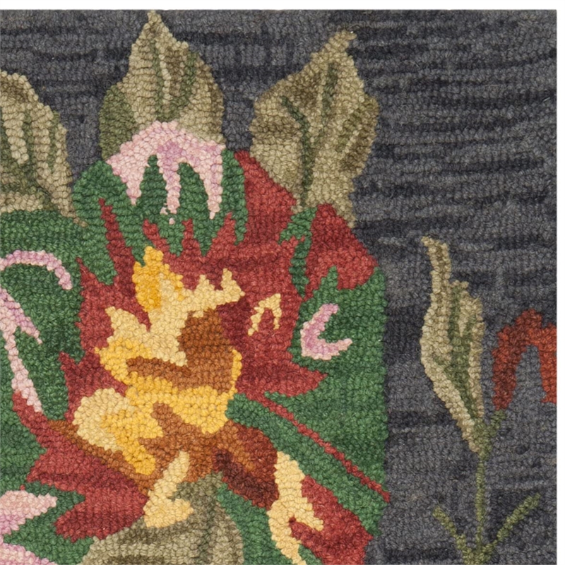 Safavieh Jardin Runner Rug in Black / Multi