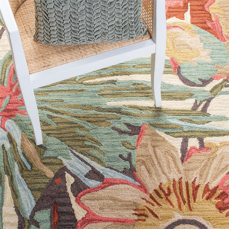Safavieh Jardin Runner Rug in Ivory / Multi