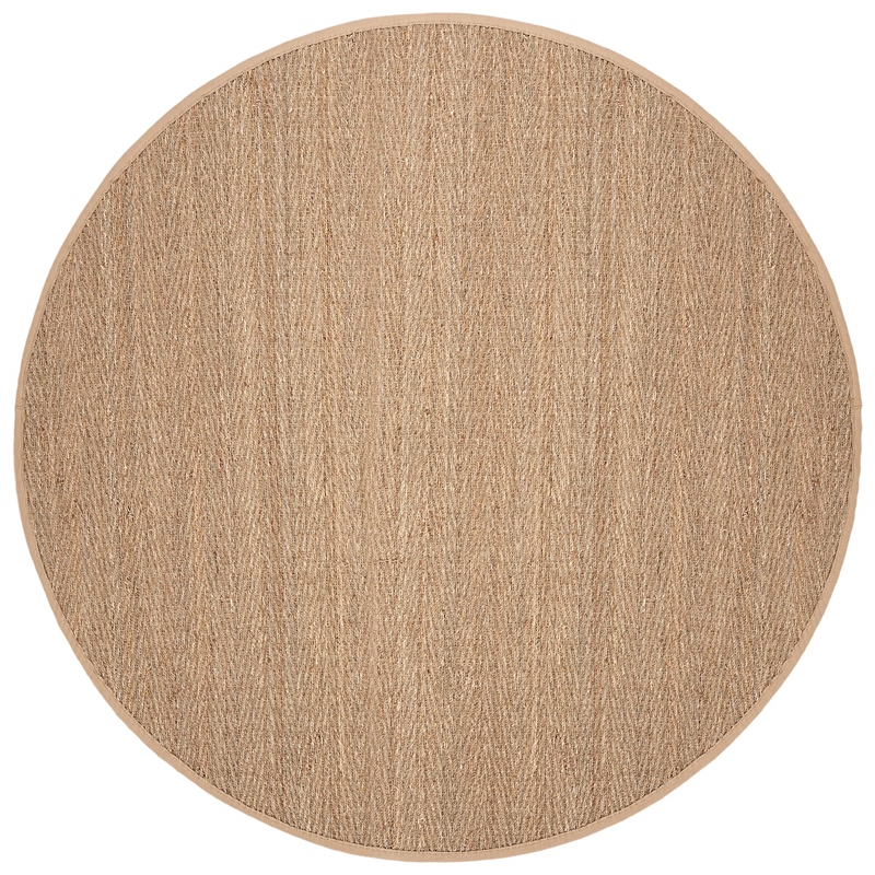 Safavieh Natural Fiber Round Rug in Natural / Beige