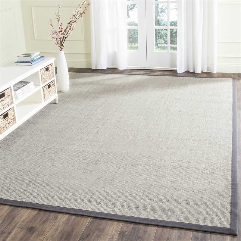 Safavieh Natural Fiber Oversized Rug in Marble / Grey