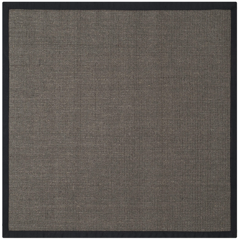 Safavieh Natural Fiber Square Rug in Marble / Grey