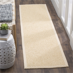 Safavieh Natural Fiber Runner Rug in Creme