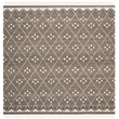 Safavieh Natural Kilim Square Rug in Brown / Ivory