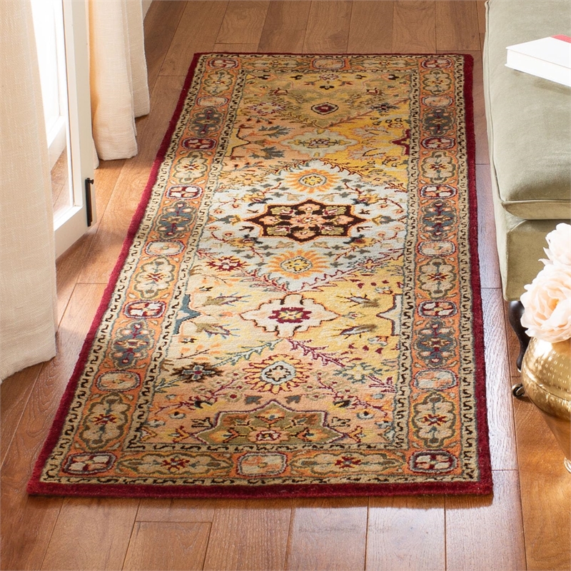 Safavieh Legend Runner Rug in Red and Rust