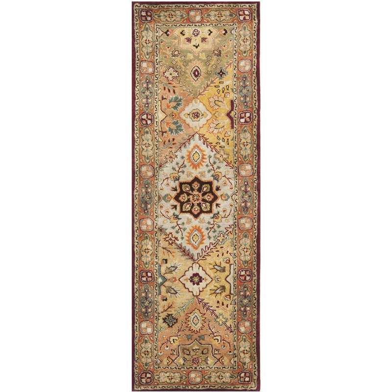 Safavieh Legend Runner Rug in Red and Rust