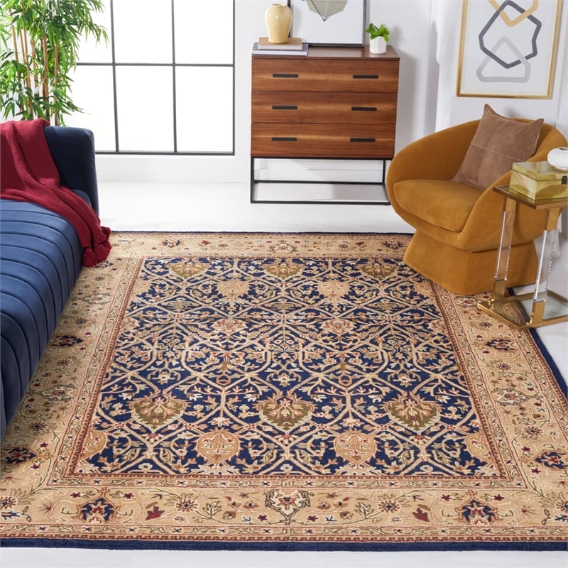 Safavieh Legend Oversized Rug in Blue and Gold