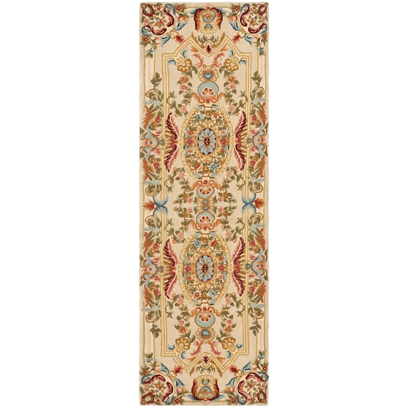 Safavieh Savonnerie Runner Rug in Sage / Beige