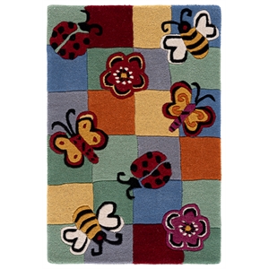 Safavieh Safavieh Kids 2'-0&quot x 3'-0&quot Wool Hand Tufted Rug in Multi-Color