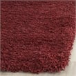 Safavieh California Shag Runner Rug in Maroon