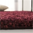 Safavieh California Shag Runner Rug in Maroon