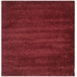 Safavieh California Shag Square Rug in Maroon