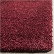 Safavieh California Shag Square Rug in Maroon
