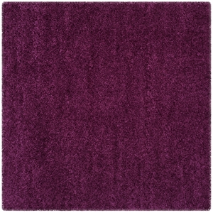 Safavieh Shag 6'-7&quot x 6'-7&quot Square Power Loomed Rug in Purple