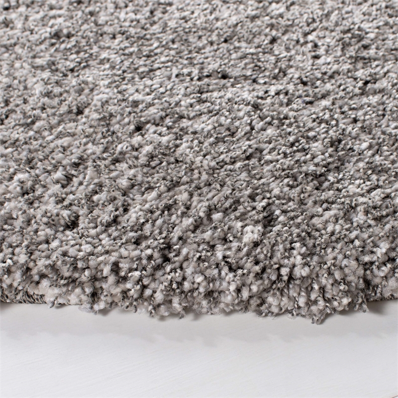 Safavieh California Shag Round Rug in Silver