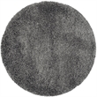 Safavieh California Shag Round Rug in Dark Grey