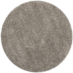 Safavieh Milan Shag Round Rug in Grey