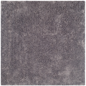 Safavieh Shag 7'-0&quot x 7'-0&quot Square Polyester Hand Tufted Rug in Gray