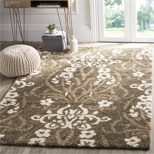 Safavieh Florida Shag Oversized Rug in Smoke / Beige