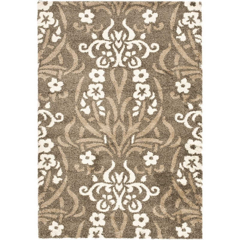 Safavieh Florida Shag Oversized Rug in Smoke / Beige