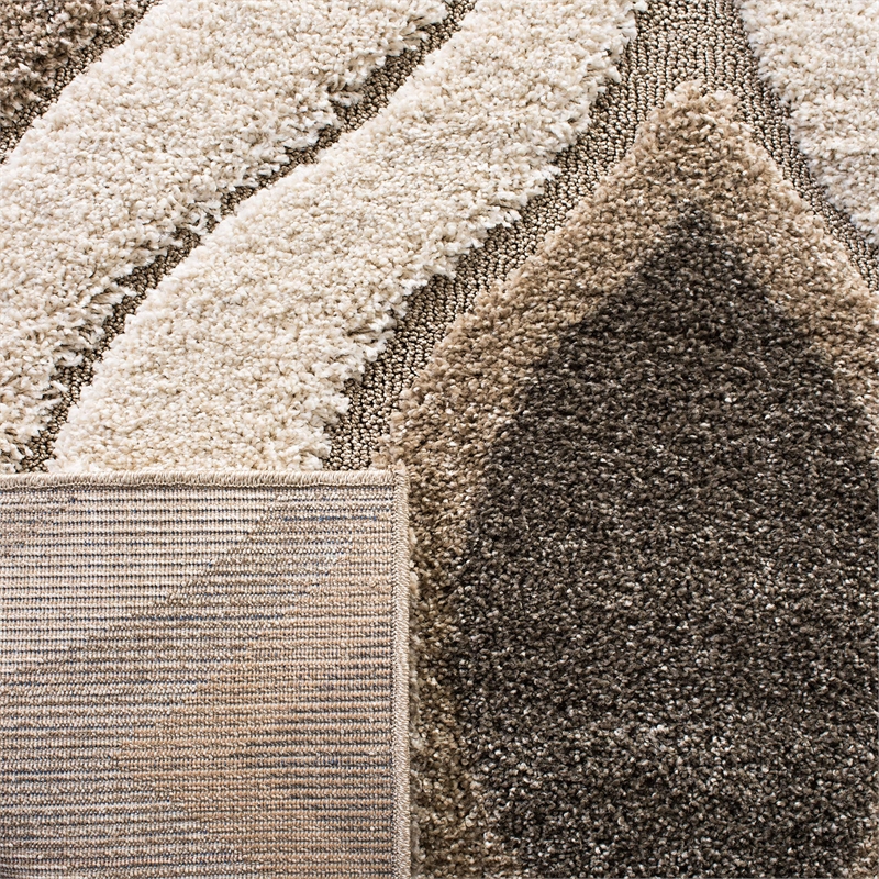Safavieh Florida Shag Oversized Rug in Cream / Smoke