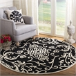 Safavieh Soho  Round Rug in Black / Ivory