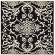 Safavieh Soho  Square Rug in Black / Ivory