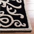 Safavieh Soho  Square Rug in Black / Ivory