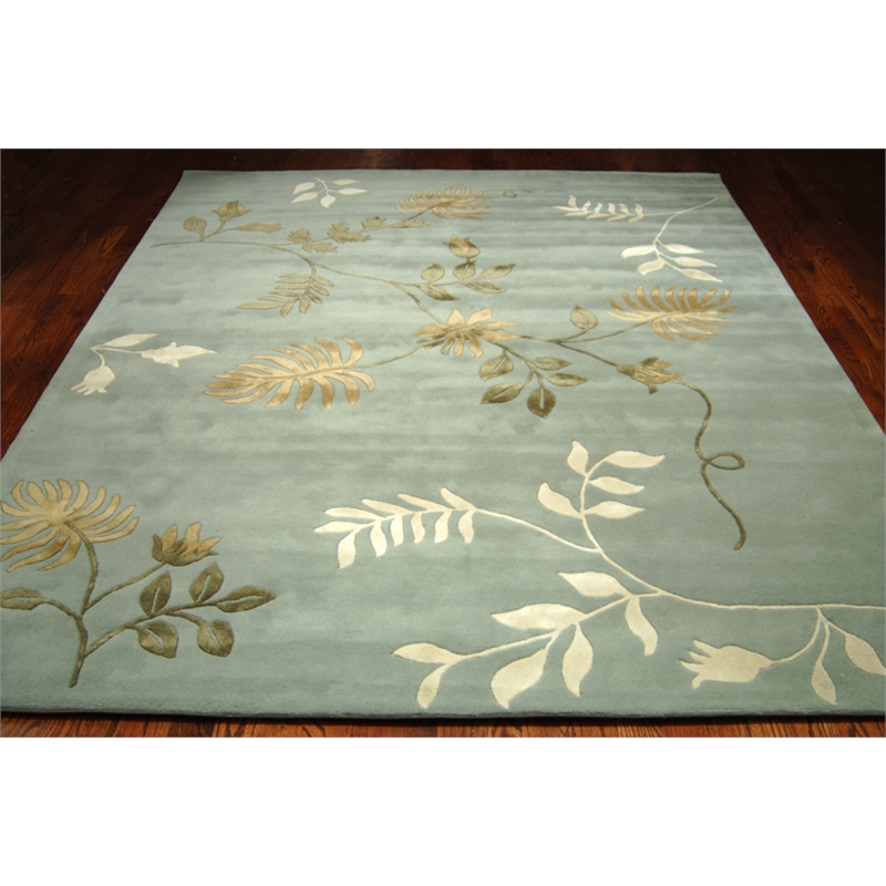 Safavieh Soho 12' X 15' Wool and Viscose Hand Tufted Rug in Light Blue
