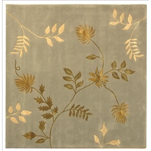 Safavieh Soho 8' X 8' Square Wool Hand Tufted Rug in Light Blue