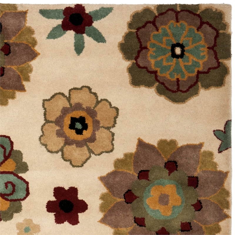 Safavieh Soho Square Rug in Ivory / Multi
