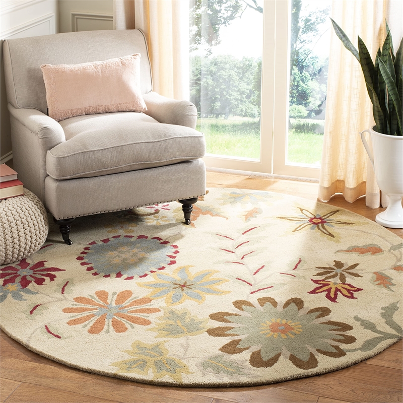 Safavieh Soho Round Rug in Ivory / Sage