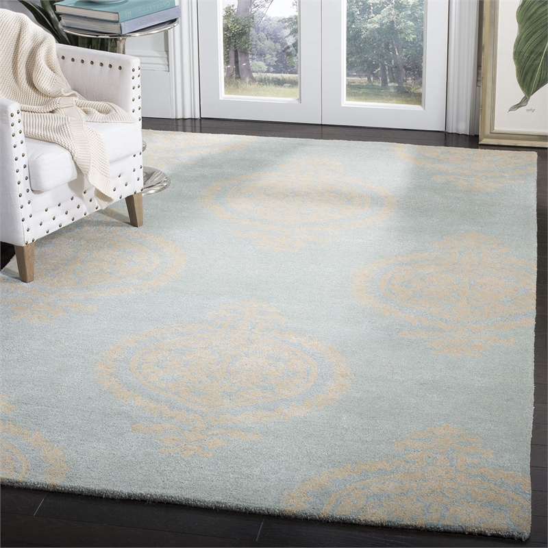 Safavieh Soho Square Rug in Blue / Beige