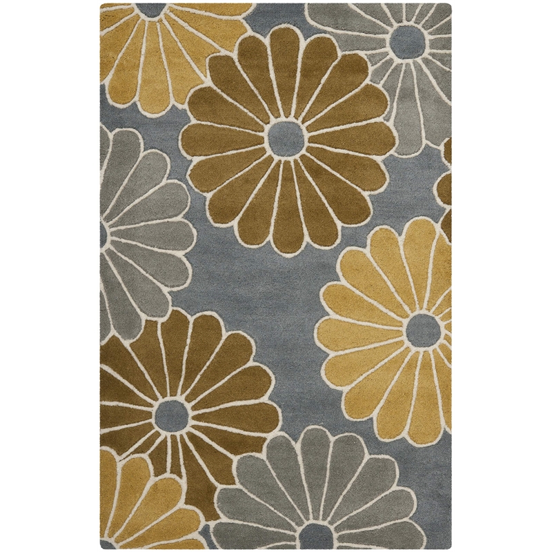 Safavieh Soho Accent Rug in Grey / Yellow