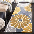 Safavieh Soho Runner Rug in Grey / Yellow