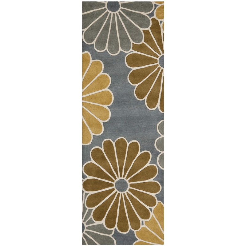 Safavieh Soho Runner Rug in Grey / Yellow