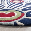 Safavieh Soho Round Rug in Blue / Ivory