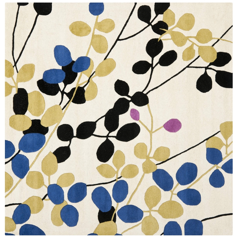 Safavieh Soho Square Rug in Ivory / Multi