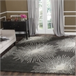 Safavieh Soho Square Rug in Charcoal / Ivory