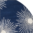 Safavieh Soho Round Rug in Dark Blue / Ivory